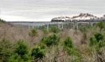 RBMN 2102 pulling a coal train over the Hometown High trestle
